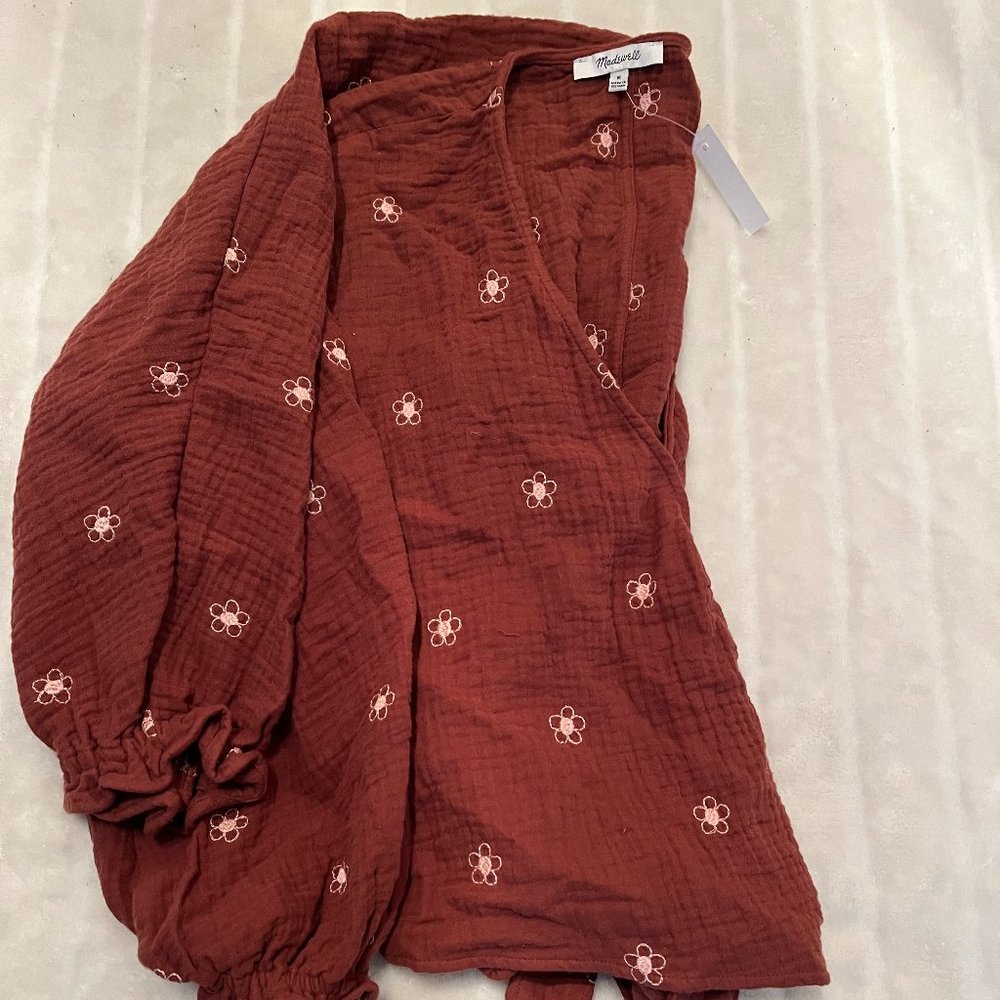 Madewell Lightspun Maira Wrap Top ($30, M)